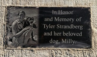Tyler and Milly plaque